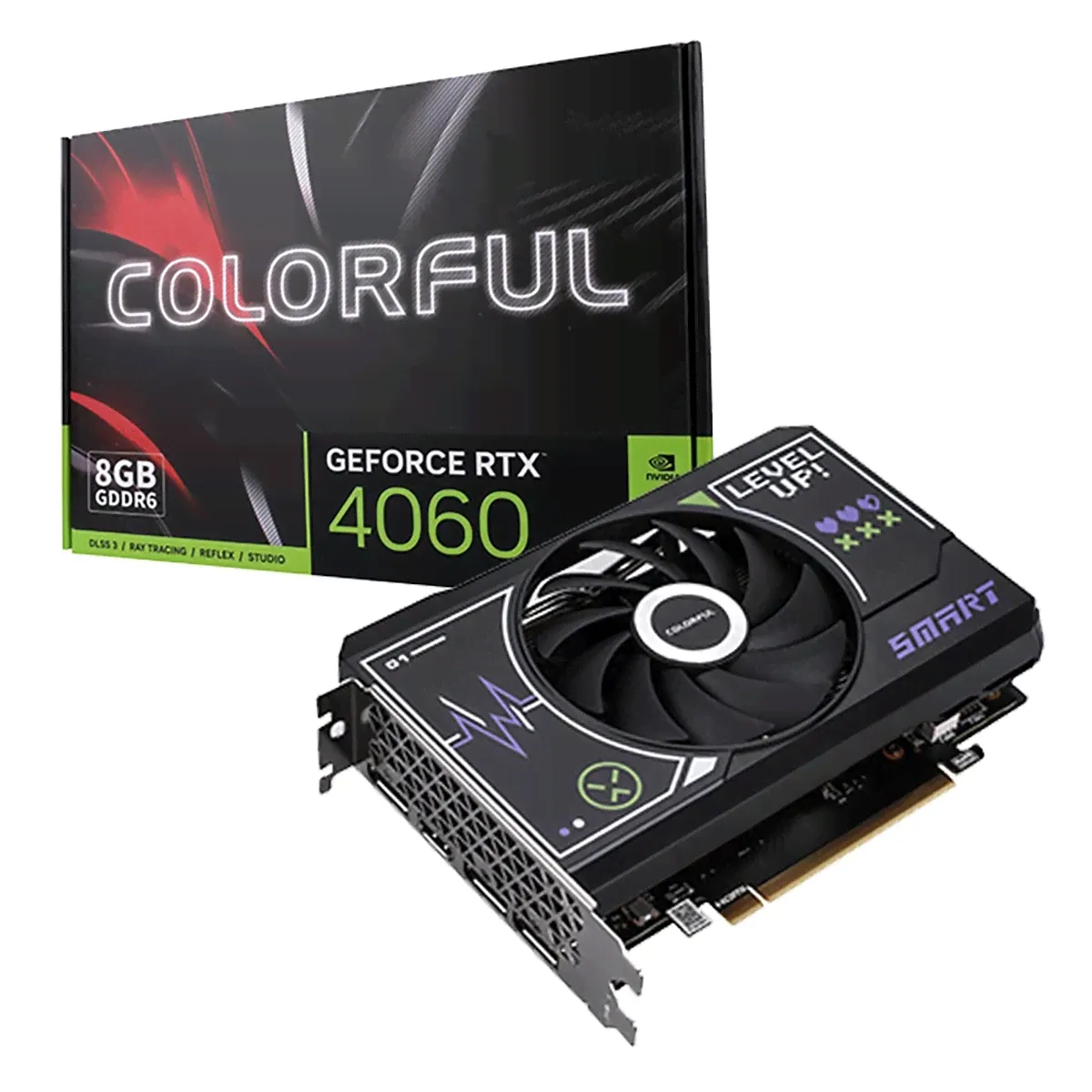Colorful Видеокарта GeForce RTX 4060 8 ГБ (GeForce RTX 4060 Mini 8GB-V)