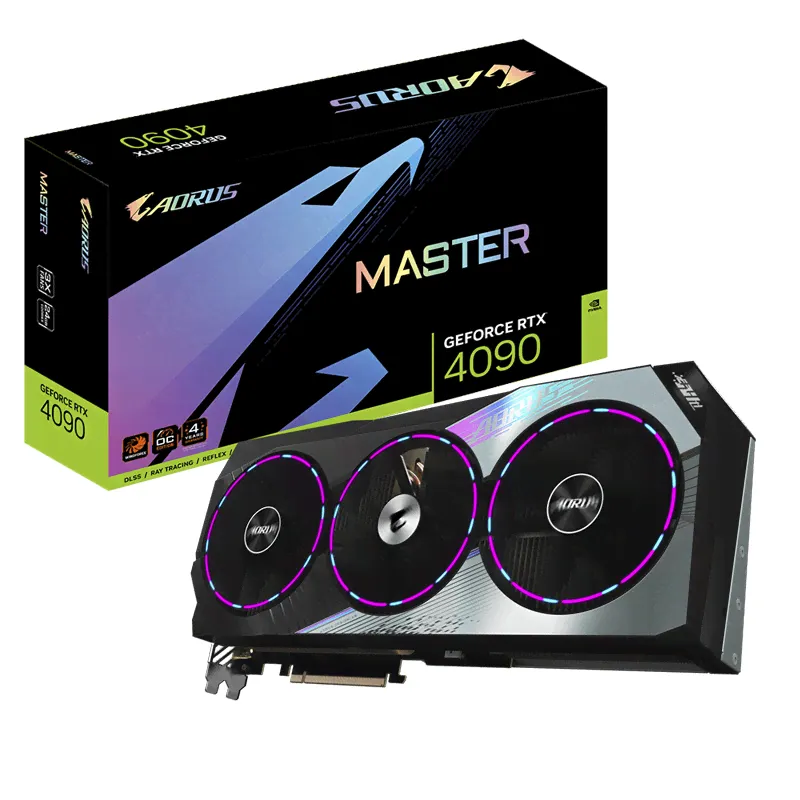 Видеокарта Gigabyte NVIDIA GeForce RTX 4090 Aorus Master GDDR6X 24GB, GV-N4090AORUS M-24GD-0