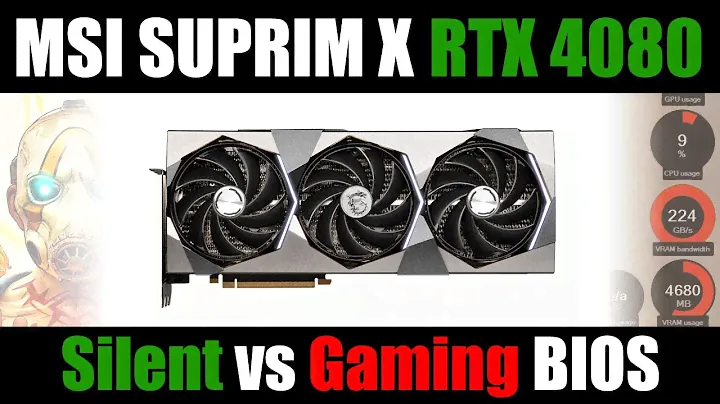 MSI RTX 4080 SUPRIM X 16G | Silent vs Gaming BIOS
