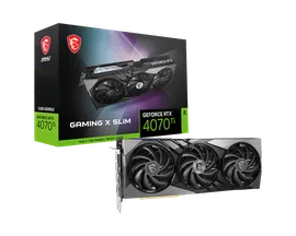 Видеокарта MSI NVIDIA GeForce RTX 4070Ti GAMING X SLIM 12G, 12Gb DDR6X