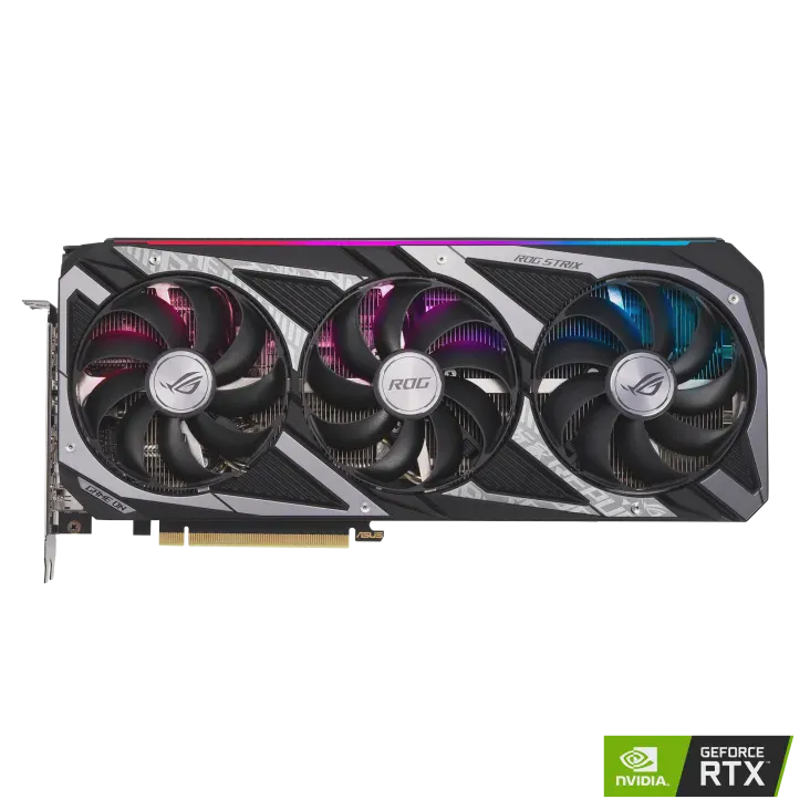 Видеокарта ASUS ROG Strix GeForce RTX 3060 V2 OC Edition 12GB (ROG-STRIX-RTX3060-O12G-V2-GAMING), Retail-0