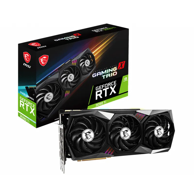 Видеокарта MSI NVIDIA GeForce RTX 3090 Ti Gaming X Trio GDDR6X 24GB, RTX 3090 TI GAMING X TRIO 24G-0