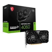 Видеокарта MSI NVIDIA GeForce RTX 4060 Ventus 2X OC GDDR6 8GB, RTX 4060 VENTUS 2X BLACK 8G OC