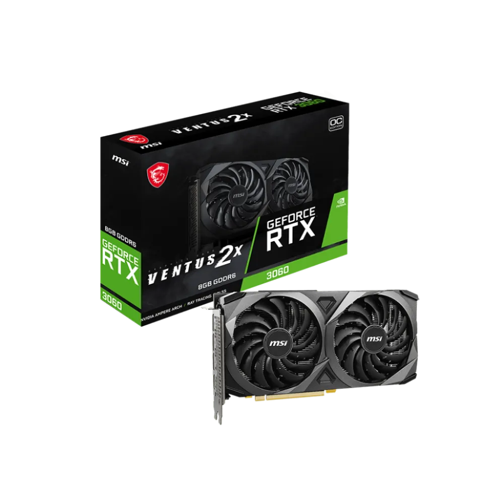 Видеокарта NVIDIA GeForce RTX 3060 MSI 8Gb (RTX 3060 VENTUS 2X 8G OC)-2