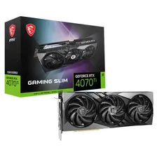 Видеокарта MSI NVIDIA GeForce RTX 4070 Ti Gaming Slim GDDR6X 12GB, RTX 4070 TI GAMING SLIM 12G