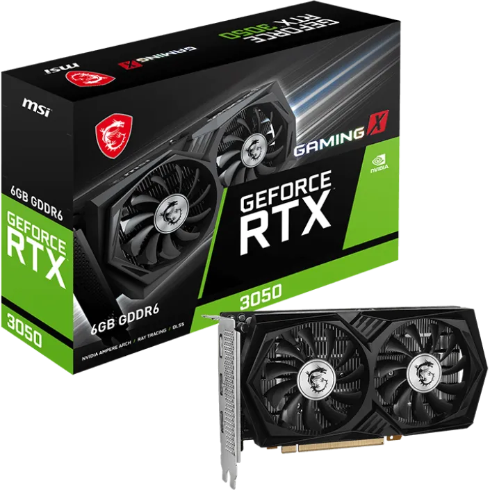 Видеокарта NVIDIA GeForce RTX 3050 MSI 6Gb (RTX 3050 GAMING X 6G)-3