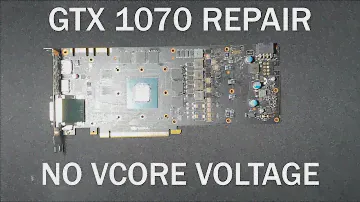 Ремонт платы Nvidia GTX 1070 (нет EN для Vcore)