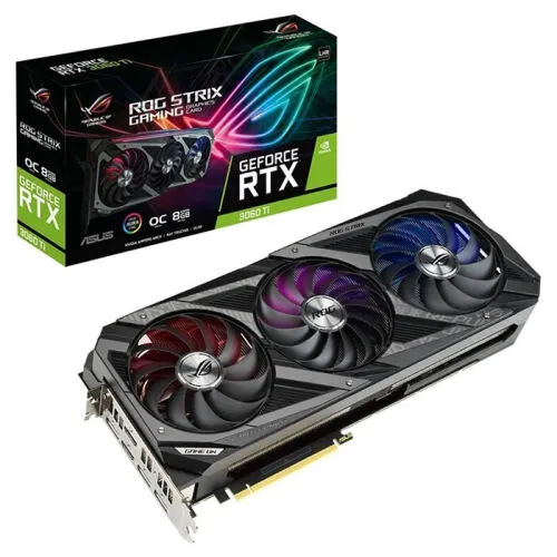 Видеокарта Asus ROG Strix GeForce RTX 3060 Ti OC V2, 8GB