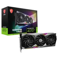 Видеокарта MSI NVIDIA GeForce RTX 4070 Ti Gaming Trio GDDR6X 12GB, RTX 4070 TI GAMING TRIO 12G