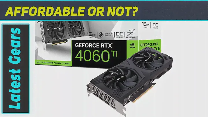 PNY GeForce RTX 4060 Ti 16GB Verto Overclocked Dual Fan Graphics Card DLSS 3 | Unleash the