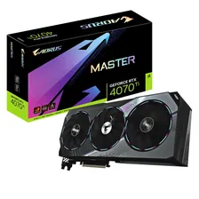 Gigabyte Видеокарта GeForce RTX 4070 Ti AORUS MASTER 12 ГБ (GV-N407TAORUS M-12GD)