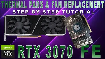 NVIDIA RTX 3070 FE Founders Edition | Thermal Pads, Paste & Fans replacement | DISASSEMBLY Tutorial