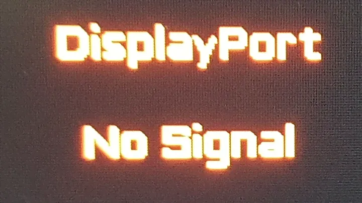 🚩 Nvidia DisplayPort нет сигнала не работает черный экран