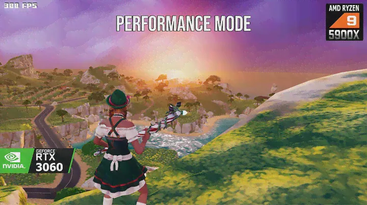 RTX 3060 + Ryzen 9 5900x | Fortnite Chapter 5  | Performance Mode | Benchmark 2024
