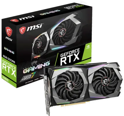 Видеокарта MSI RTX 2060 GAMING 6G, NVIDIA GeForce RTX 2060, 6Gb GDDR6