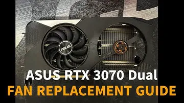 ASUS 3070 broken fan replacement guide
