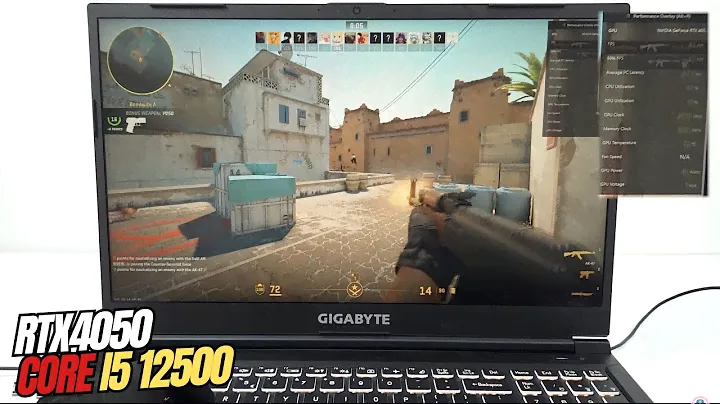 Gigabyte G5 Counter Strike 2 Gaming test CS2 | Core i5 12500H/8GB/512GB/6GB RTX4050/144Hz