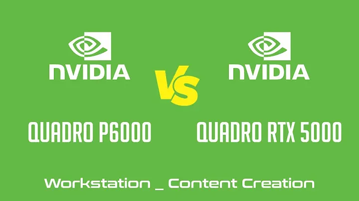 nVidia Quadro P6000 vs nVidia Quadro RTX 5000 - Workstation _ Content Creation Benchmark