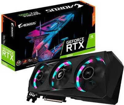 Gigabyte AORUS GeForce RTX 3050 ELITE 8G - Grafikkarten - GF RTX 3050 - 8GB GDDR6 - PCIe 4,0 - 2 x HDMI, 2 x DisplayPort (GV-N3050AORUS E-8GD)-0