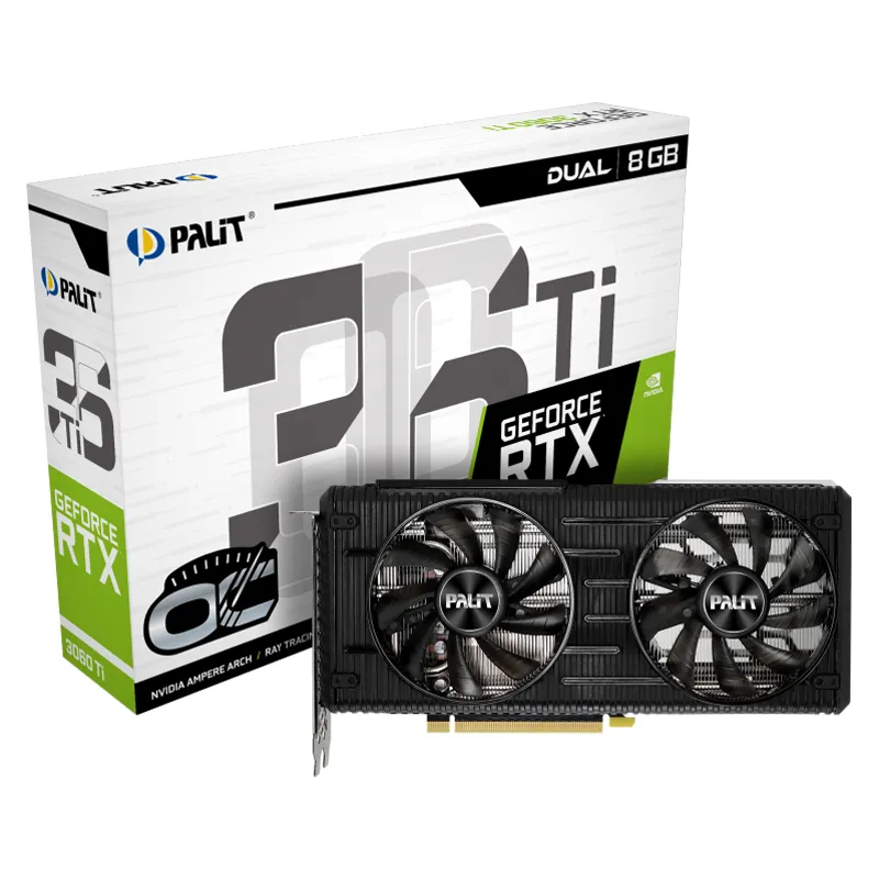 Видеокарта Palit NVIDIA GeForce RTX 3060 Ti Dual OC GDDR6 8GB, NE6306TS19P2-190AD