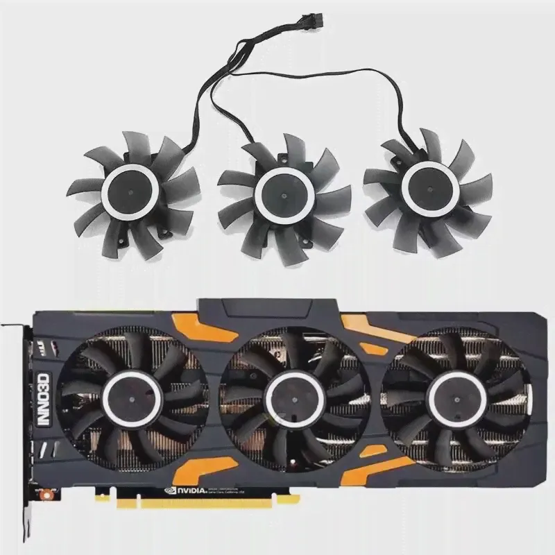 Вентилятор графического процессора CF-12815S RTX 2080 Gaming OC, для INNO3D RTX 2080TI, RTX 2080Super, RTX 2080, RTX 2070 Gaming OC, вентилятор охлаждения видеокарты
