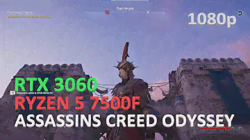 Ryzen 5 7500F + RTX 3060 в Assassin's Creed Odyssey