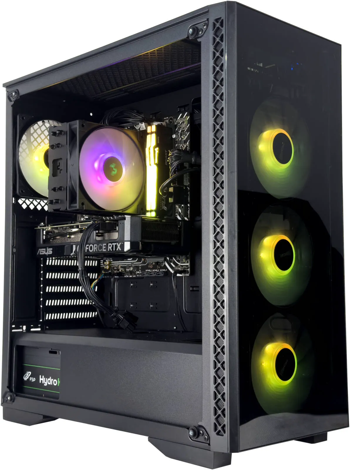Игровой ПК на ура — Intel Core i5-12400F, 6 ядер, 12 потоков, NVIDIA RTX 4060, 8 ГБ, 16 ГБ оперативной памяти DDR5, 5600 МГц, твердотельный накопитель