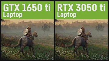 Ноутбук/ноутбук GTX 1650 ti против RTX 3050 ti (60 Вт) в 20 играх