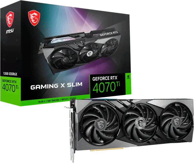 NVIDIA GeForce RTX 4070 Ti 12Gb (RTX 4070 Ti GAMING X SLIM 12G)