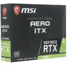  RTX 2060 6GB GDDR6 MSI AERO ITX [RTX 2060 AERO ITX 6G OC] 3xDP HDMI