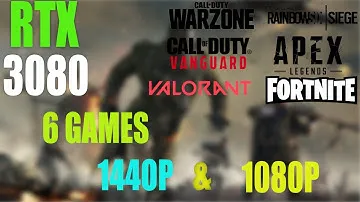 RTX 3080 TEST IN 6 GAMES! ( 1440P AND 1080P) | RYZEN 7 5800X
